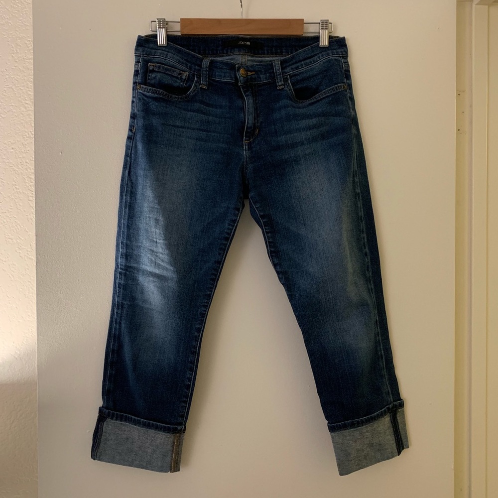 Joe’s cropped cuff jeans in medium wash